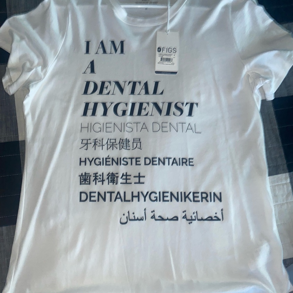 Figs White Dental Hygienist Tank Top